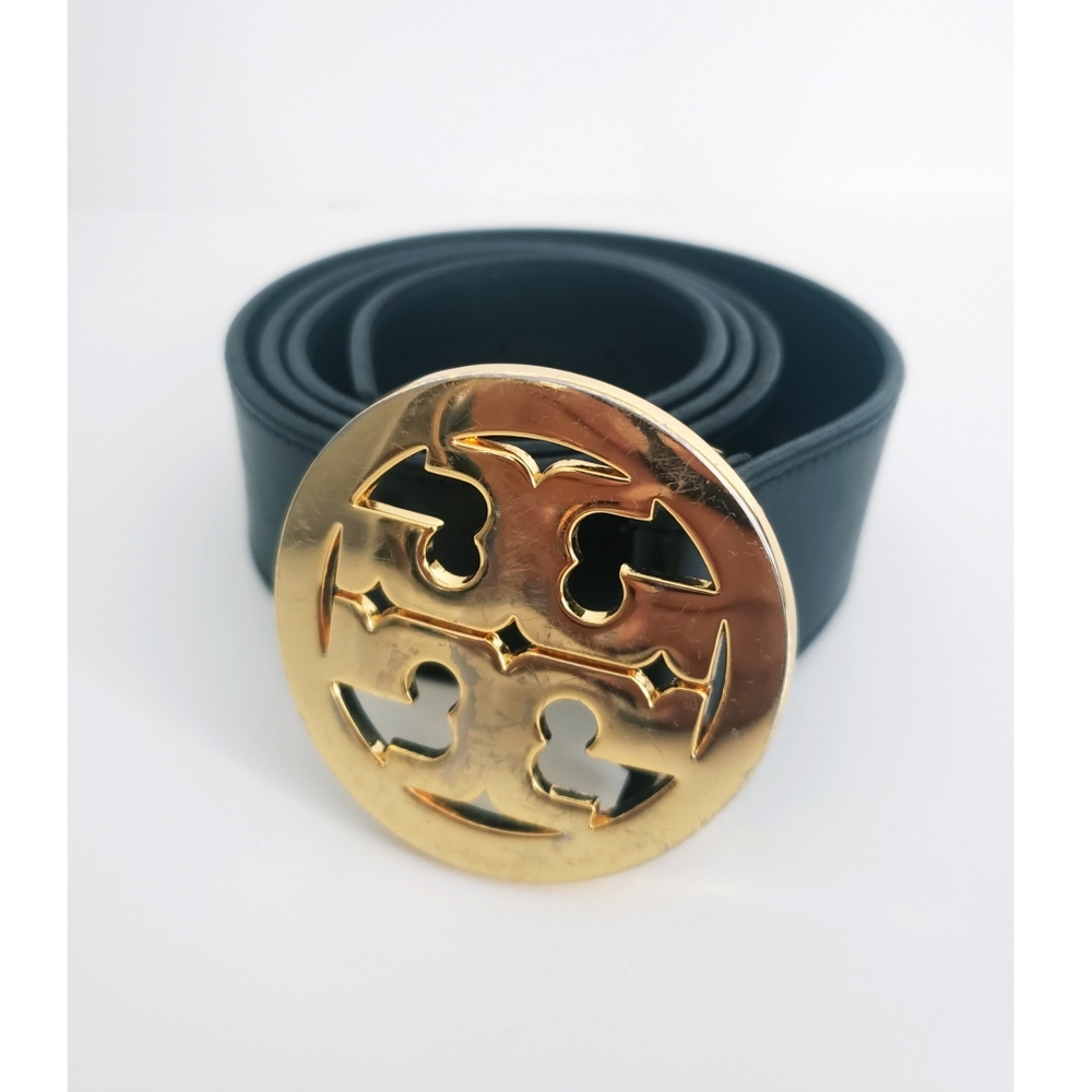 Tory Burch Black Leather Belt